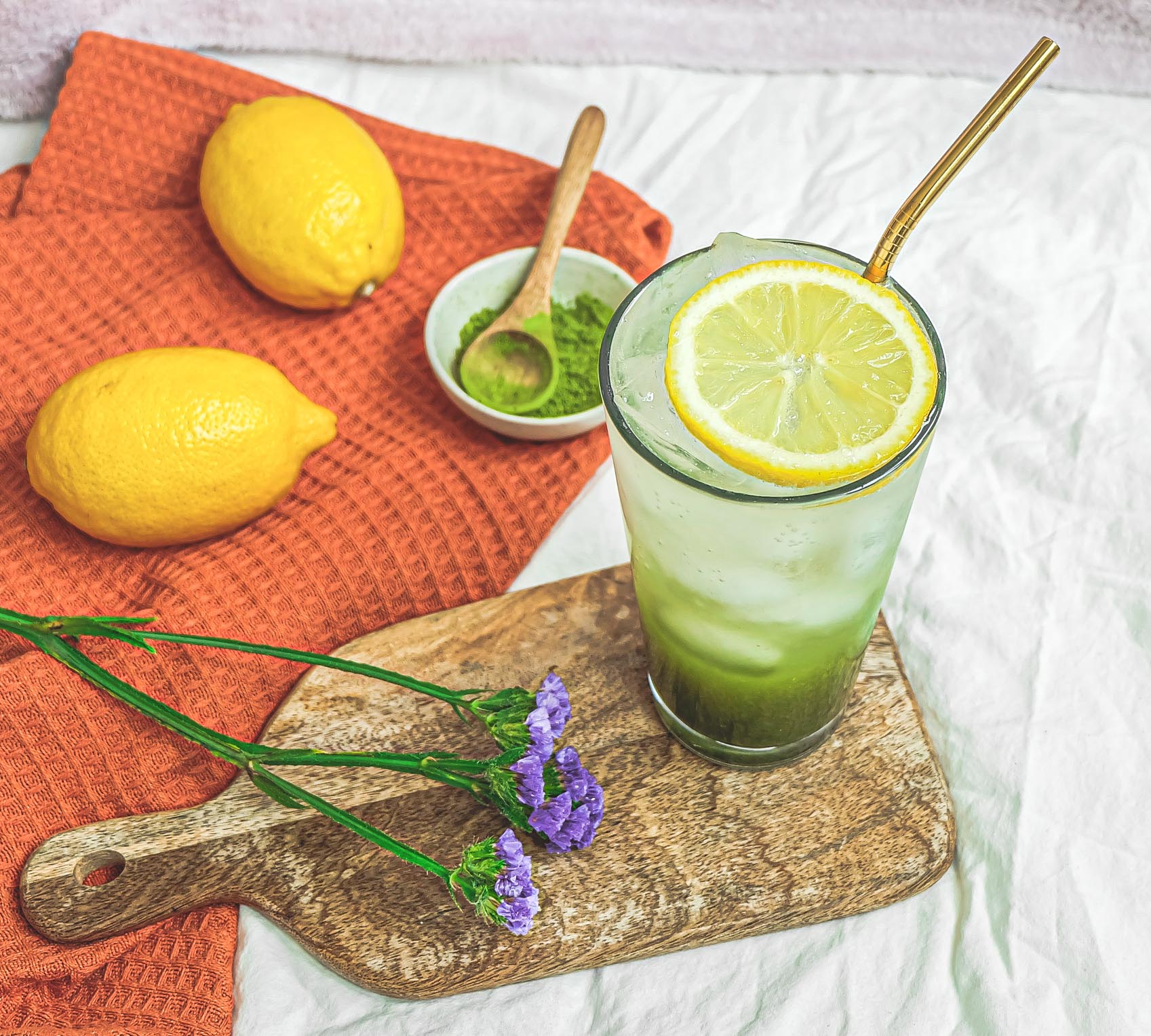 Matcha Lemon Soda Recipe Healthy Carbonated Drink Alternative