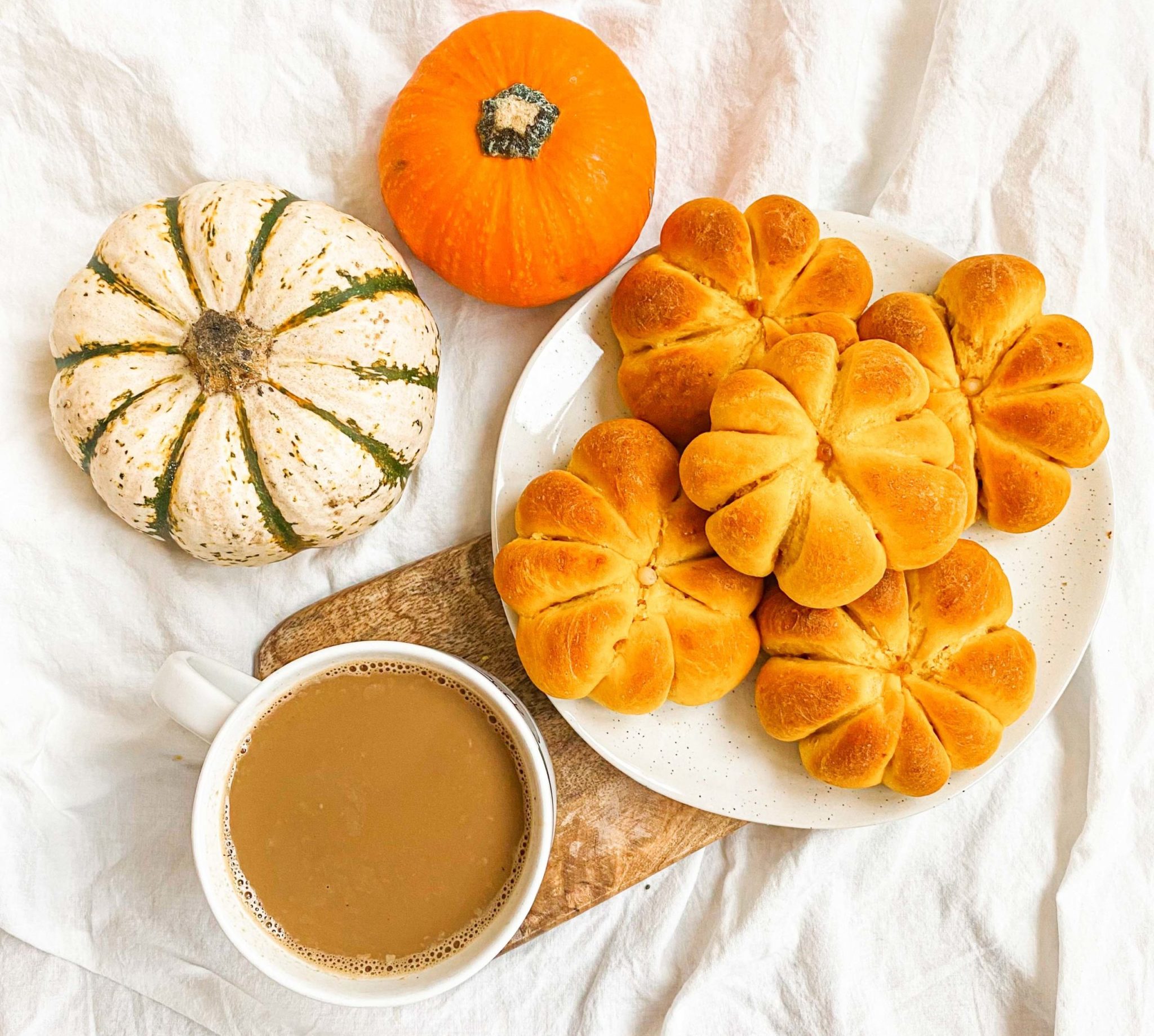 Pumpkin Shaped Bread Rolls Recipe One Happy Avo